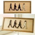 thumbnail image 3 of Marco de fotos de madera cubierta de álbum de música clásica colgante de pared arte decoración de pared artesanal, 3 of 5