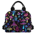 thumbnail image 2 of Yuyamidu Hippie Mushroom Lunch Bag for Women Reusable Lunch Tote Bag for Kids Teens High School Lunch Box for Girls 11-13 Leakproof Lunchbox Grease Proofling Lunch Cooler Bag, 2 of 7