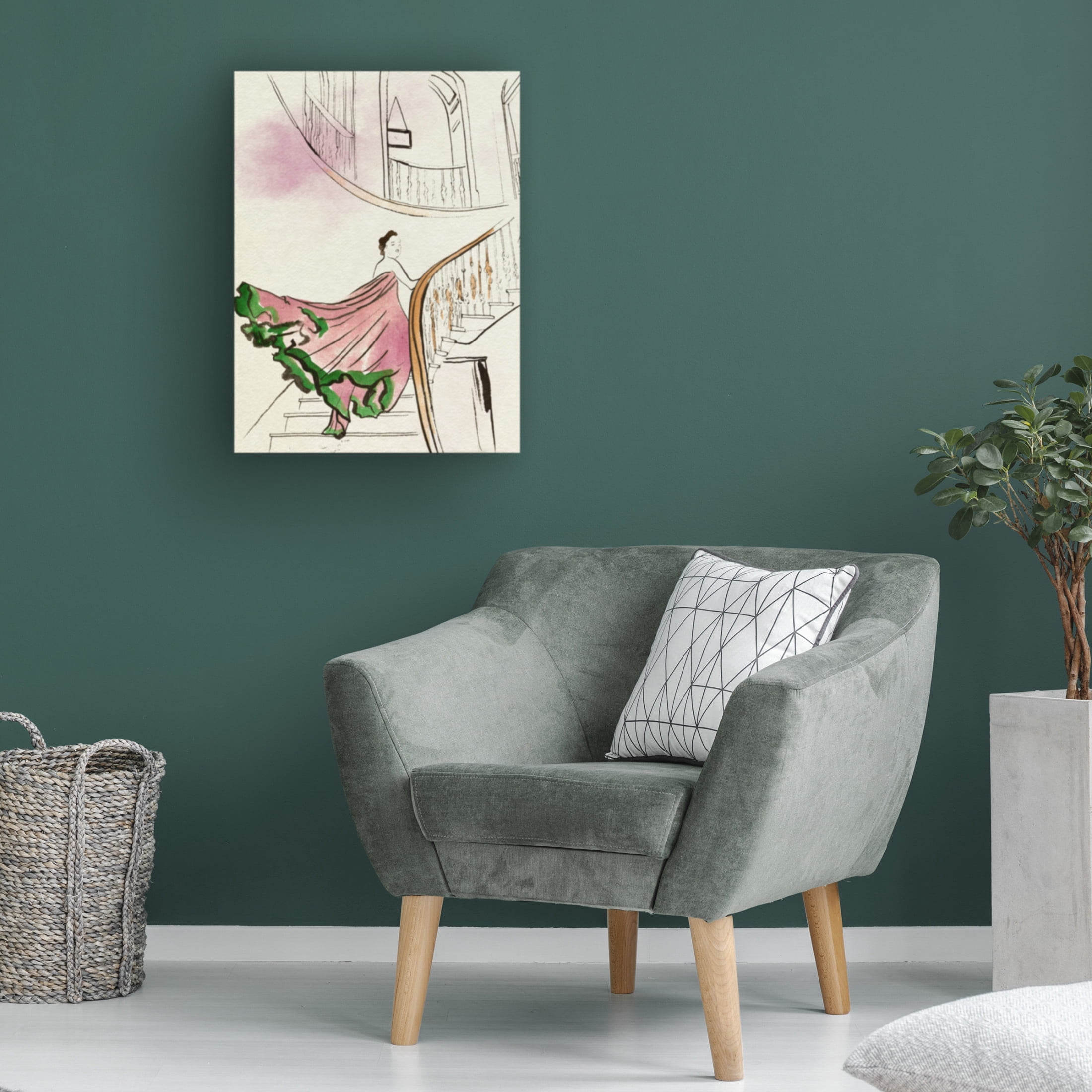 Trademark Fine Art Melissa Wang Back Glance I Canvas Wall Art