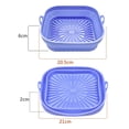 thumbnail image 2 of BUYISI Versatile Silicone Air Fryer Pot Suitable For Roasting Baking And Microwaving Blue, 2 of 6