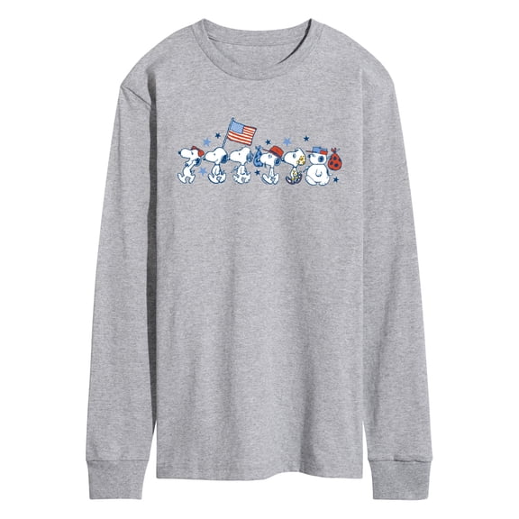 Peanuts - Snoopy Americana Lineup - Men's Long Sleeve Graphic T-Shirt