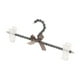 thumbnail image 1 of Elegantes perchas de metal con cuentas de perlas, exquisitas perchas para ropa y pantalones con clip Gris, 1 of 9