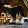 thumbnail image 4 of Adorno de escritorio Giyblacko, soporte para libros con forma de mano de bruja, novela, decoración contemporánea para estanterías, escultura de manos, juego de sujetalibros, adornos de resina para, 4 of 8