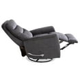 thumbnail image 5 of Pemberly Row Transitional 34.5"W Fabric Swivel Glider Recliner in Capri Charcoal, 5 of 6