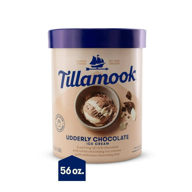Tillamook Udderly Chocolate Ice Cream 56 Fl Oz Walmart Com Walmart Com