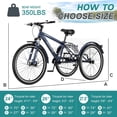 thumbnail image 4 of MOONCOOL Adult Tricycle, 7 Speed Three Wheel Bike Tricycle Cruiser Trike, 24/26/27.5 Inch Adults Trikes with Shopping Basket, Exercise Men's Women's Tricycles, 4 of 6