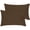 Chocolate, variant on Royale Linens Pillow Shams 2 Pack Euro Size 26x26 Inch - Brushed 1800 Microfiber - Bed Shams, Wrinkle & Fade Resistant Super Soft and Cozy - Envelope Closure - Oxford Pillowcase (Euro,Ivory)