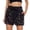 Blue, variant on Womens Glitter Velvet Shorts Carnival Sequin Shorts With Pockets Elastic Waist Casual Comfortable Summer Wide Leg Clubwear