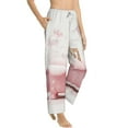 thumbnail image 2 of Uemuo Cute Bathtub Pattern Women's Wide Leg Palazzo Lounge Pants with Pockets Light Weight Loose Comfy Casual Pajama Pants-Medium, 2 of 9
