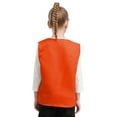 thumbnail image 2 of Haitryli Unisex Kids Volunteer Vest Button Up Waistcoat Boys Girls Waiter Bartender Uniform Orange 14-15, 2 of 5
