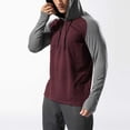thumbnail image 4 of CYiJun Mens Athletic Hoodies Long Sleeve Fishing Shirts for Men UPF 50+ SPF UV Sun Protection Shirts Rash Guards,Red L, 4 of 5
