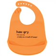 thumbnail image 2 of Hudson Baby Infant Silicone Bibs 2pk, Hangry, One Size, 2 of 3