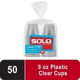 thumbnail image 3 of Solo Party Disposable Plastic Cups, Clear, 9 oz, 50 Count, 3 of 15