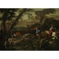 thumbnail image 3 of Giovanni Benedetto Castiglione 24x18 Black Modern Framed Museum Art Print Titled - Jacob's Journey (1633), 3 of 5