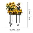 thumbnail image 3 of Sunflower Garden Stake Outdoor Acrylic Ground Insert for Potted Patio Non Powered Floral Theme Decorative Sign, 3 of 7
