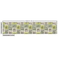 thumbnail image 2 of Ambesonne Egyptian Fabric by the Yard Upholstery, Hieroglyphs Animals, 5 Yards, Reseda Green, 2 of 4