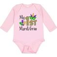 thumbnail image 3 of Inktastic My 1st Mardi Gras with Mask Boys or Girls Long Sleeve Baby Bodysuit, 3 of 5