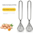 thumbnail image 3 of Stainless Steel Spring Coil Whisk Wire Whip Cream Egg Beater Gravy Cream Hand Mixer Kitchen Tool Accessories For Mixing, Blending, Beating, Stirring, Cooking, 3 of 8