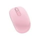 Microsoft Mobile Mouse 1850 Sans Fil - Souris - Droitier et Gaucher - Optique - 3 Boutons - Sans Fil - 2.4 GHz - Récepteur Sans Fil USB - Orchidée Légère – image 2 sur 4