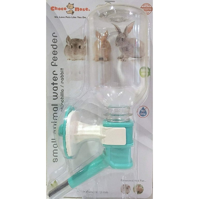 CHOCO NOSE No-Drip Small Animal Water Bottle, Color Varies, 10mm Nozzle,  Long 