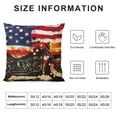 thumbnail image 5 of Orinice American Flag Graphic Decorative Pillow Cover for Home Couch Living Room Bed Sofa 24x24in, 5 of 5