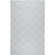 Libby Langdon Prichard Hand Woven Gate Scroll Flatweave Wool Rug, Slate