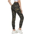 thumbnail image 3 of FEDTOSING Small Size Women's Jogging Pants High Waist Fitness Yoga Tapered Sweatpants Green Camo XS-S, 3 of 6