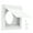 White, variant on 4 Inch Carbon Steel Square Dryer Vent Guard Hood High Strength Auto Closing Exhaust Exterior Vent Cover for Bathroom Kitchen Garage
