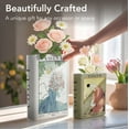 thumbnail image 6 of American Art Decor Vintage Vogue Magazine Ceramic Book Vase Set, 2pc Tabletop Vases for Bibliophiles & Fashionistas - Bookish Flower Vase for Book Lovers, Storage Organizer, Fall Decor Gifts, 6 of 9