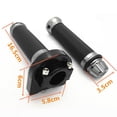 thumbnail image 4 of Manillar de goma Universal de 7/8 pulgadas (22mm) empuñadura de mano/extremo de barra para motocicleta, Titanio Cola manejar accesorios de la barra, 4 of 4