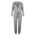 thumbnail image 4 of GaThRRgYP Tops for Women Trendy,Tops for Women Trendy Summer,Women's Thanksgiving Print Long Sleeve Sport Pullover Leisure Crop Tops + Pants Set, 4 of 4