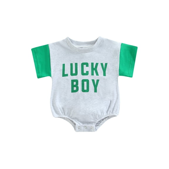 Bagilaanoe Newborn Baby Girl Rompers Letter Print Contrast Color Short Sleeve Bodysuits 3M 6M 9M 12M Infant Casual One Piece Short Jumpsuit