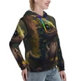 thumbnail image 6 of Sikiie Cute Leaf Animal Women's Casual Hoodies Long Sleeve Lightweight Pullover Tops Loose Sweatshirt-Medium, 6 of 7