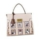 thumbnail image 3 of Bolso de mano grande con asa superior para mujer, bolso tipo cartera con correa para el hombro Blanco, 3 of 9