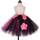 thumbnail image 5 of Falda tutú de bruja para niñas con flores, color negro, larga, para bebés pequeños, disfraz de Halloween para niños, fiesta de carnaval, falda de tul para niñas, 5 of 5