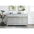 thumbnail image 2 of Reflexion 60 in. mirrored credenza in antique silver, 2 of 10