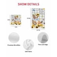 thumbnail image 7 of Sunflowers Dog Kitchen Dish Towels for Drying Dishes Set of 2, Spring Watercolor Floral Stars Grey Plaid Waffle Weave Microfiber Hand Tea Bathroom Towels Quick Dry & Absorbent Towel 12x12, 7 of 7