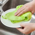 thumbnail image 4 of Hangable Coral Fleece Cleaning Hand fleec hand Towel Kitchen Dish Washing Cloth Rag Water Absorbing Heat Resistant, 4 of 8