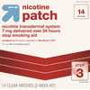 up & up Nicotine Stop Smoking Aid Clear Patches Step 3 - 14ct
