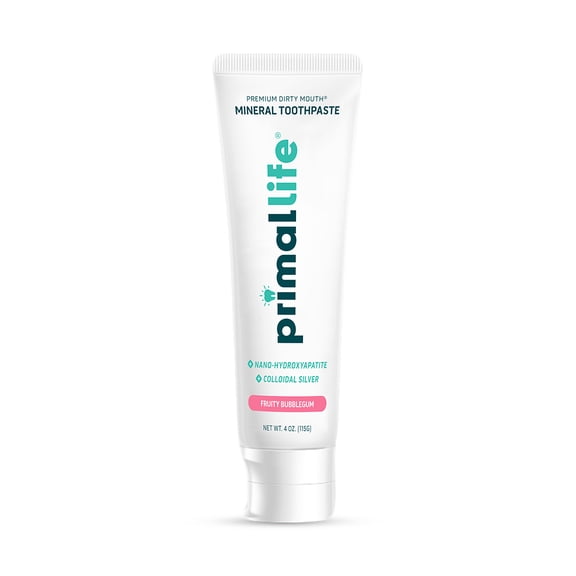 Primal Life Organics Mineral Toothpaste Bubblegum, 4 oz, Adult Oral Care