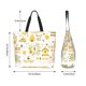thumbnail image 5 of Balery Farm Bee Cute Honey Bolsa Tote Estilo Estético con Cremalleras, Bolsa de Hombro, Bolsa de Compras Grande y Plegable, 5 of 8