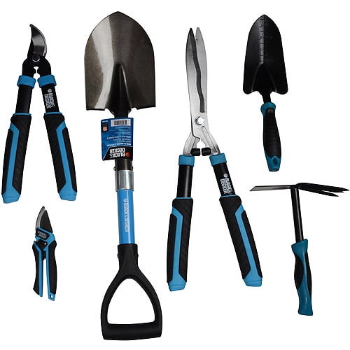 Black And Decker Home 6 Piece Garden Tool Kit Multiple Colors