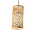 thumbnail image 3 of Lámpara colgante de bambú tejida, lámpara colgante estilo bohemio, lámpara de araña estilo japonés Estilo C Yuyangstore Pantalla de lámpara, 3 of 8