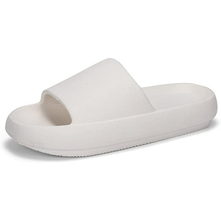 

Deevike Cloud Slides for Women Men Pillow Slippers Non-Slip Shower Slides Cushioned Thick Sole Sandals