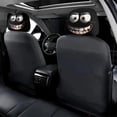 thumbnail image 6 of 2PCS Funny Cartoon Car Headrest Covers – Universal Elastic Seat Protector with Big Eyes Grin Design, Stretchy Fabric for Dust & Scratch Protection, Front Seat Interior Decoration for Cars, 6 of 8