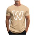 thumbnail image 2 of Tops para hombre, blusas y camisas de cuello redondo y manga corta para hombre, camisetas deportivas informales con estampados a la moda para hombre, blusas de cuello redondo y manga corta, blusas de, 2 of 5