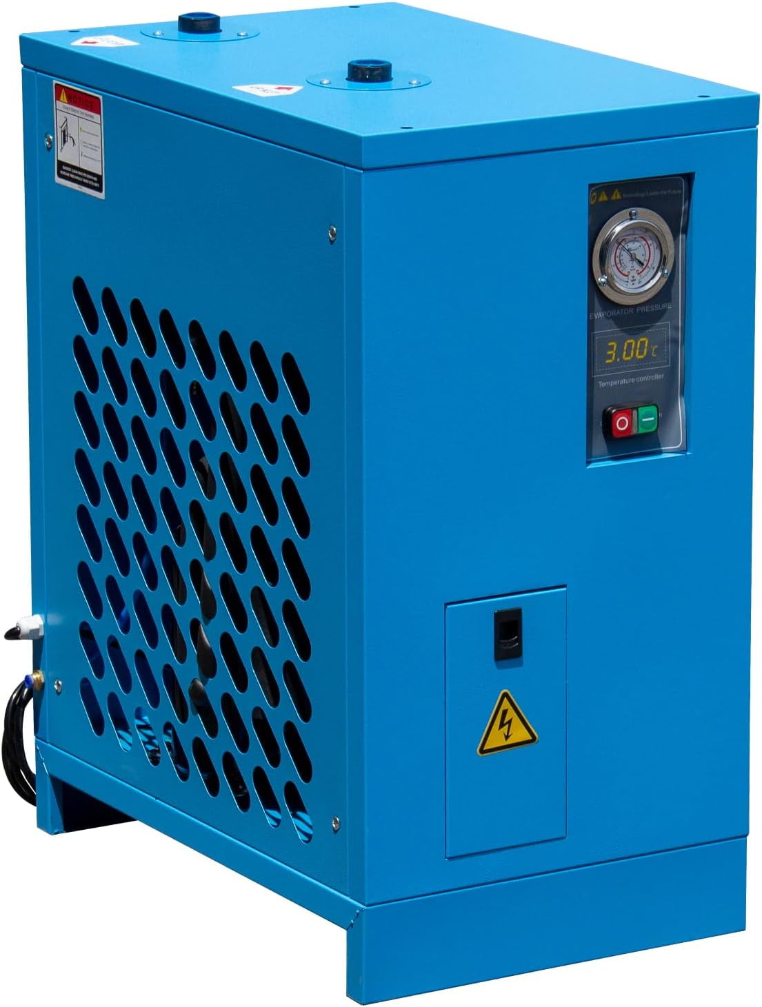 HPDMC Industrial Heavy Duty Refrigerated Air Dryer – 105 CFM, 0.885 KW, 220V For 30HP Rotary Screw Compressors – R134a Cooling System – Removes Moisture, Oil, Dust for Workshops, Factories, CNC