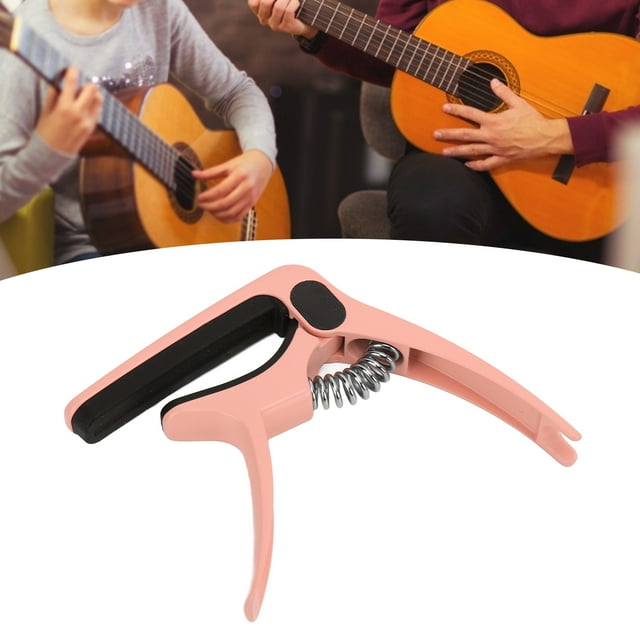 Guitar Capo Built In Memory Spring With Pick Holder Soft Padding Universal Guitar Clamp Capo For Various Types String Instrument