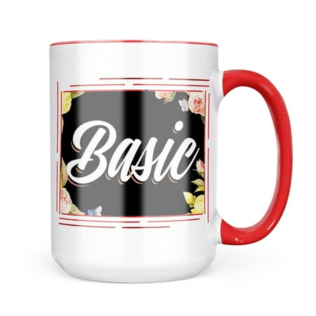 

Neonblond Floral Border Basic Mug gift for Coffee Tea lovers