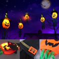 thumbnail image 4 of 5 luces LED de linterna de Halloween alimentadas por batería con temporizador, luces naranjas 3D para decoraciones de Halloween oso de fresa Electrónica, 4 of 5